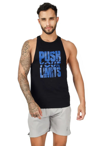 graphic printed vest for men