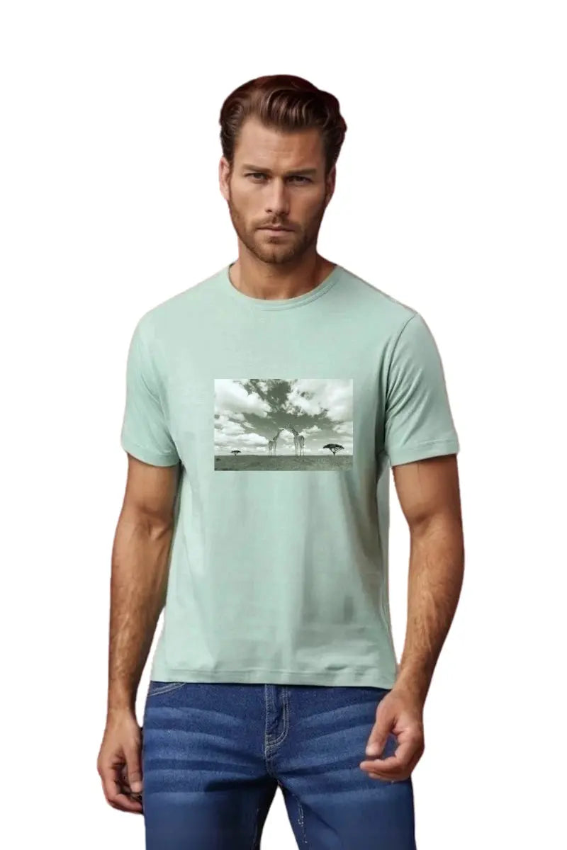 round neck t-shirt men