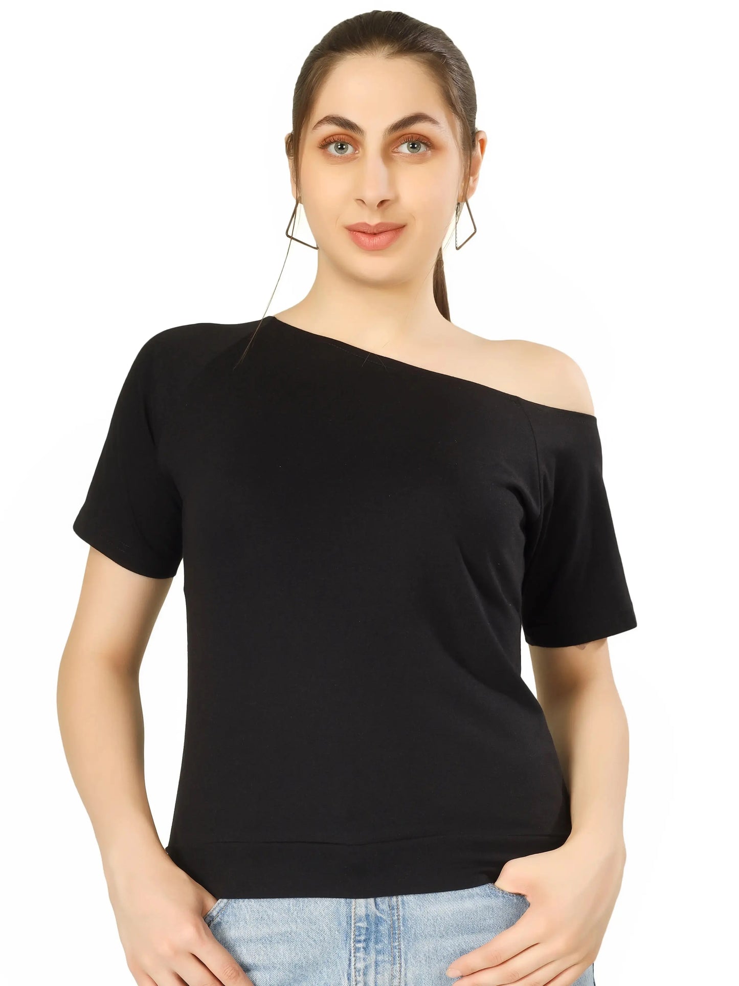 BlueFicus Casual Regular Sleeves Solid Women Top Blueficus