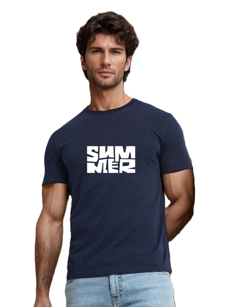 Printed Round Neck T-Shirt