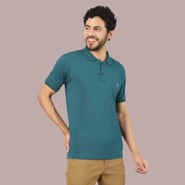 Men's Polo T-shirt Blueficus