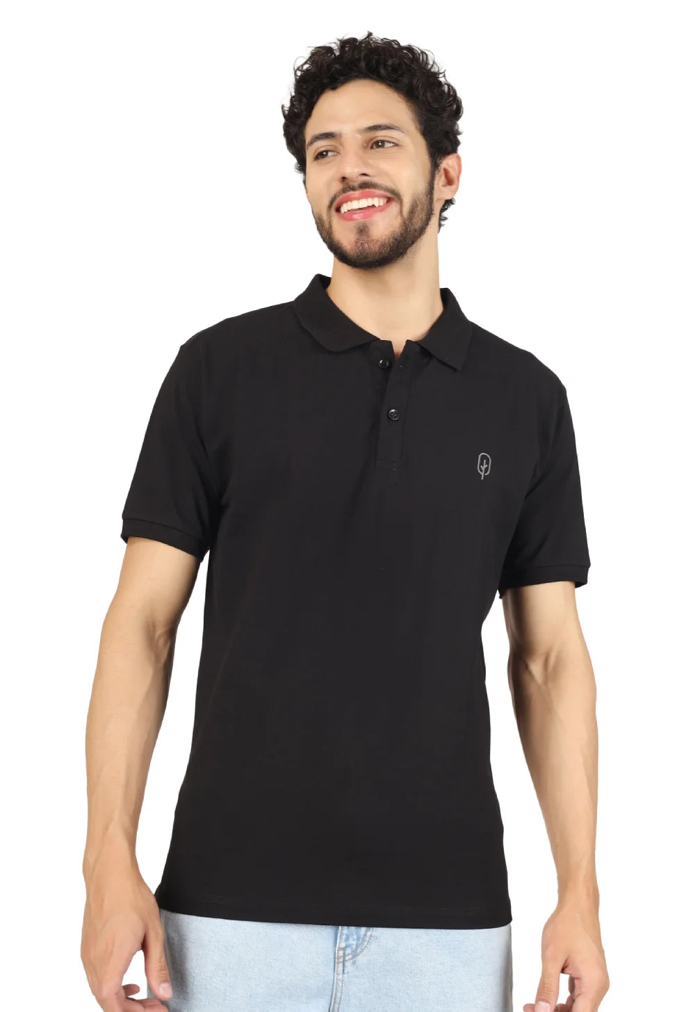 solid polo t-shirt for men