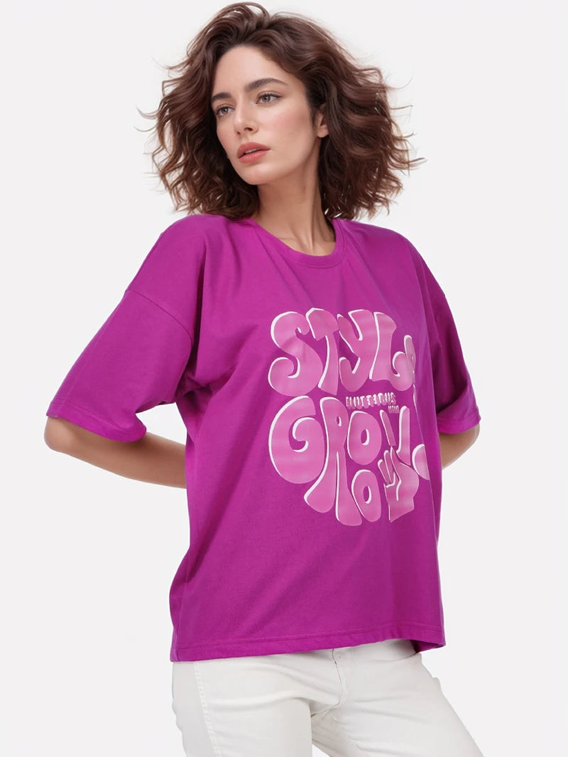 casual printed tee
