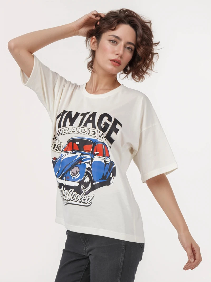 casual printed tee