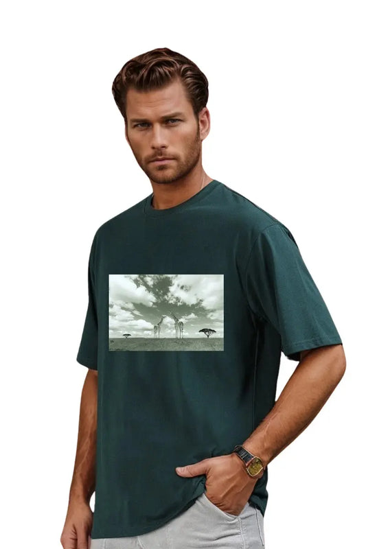 round neck t-shirt men