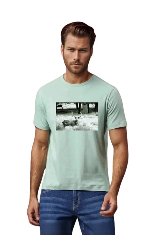men’s printed polyester t-shirt