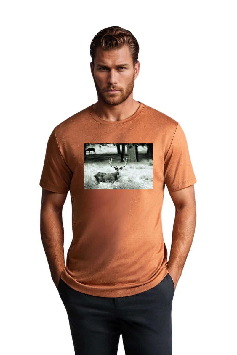 men’s printed polyester t-shirt