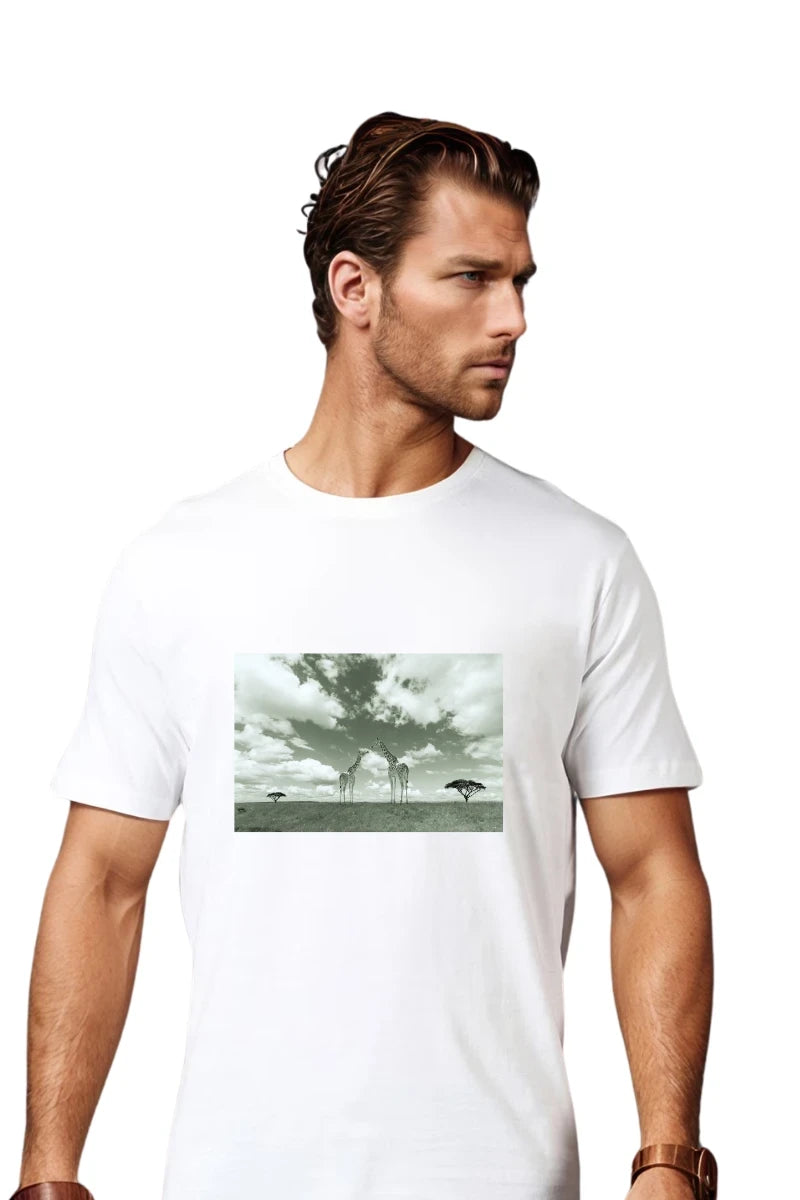 round neck t-shirt men