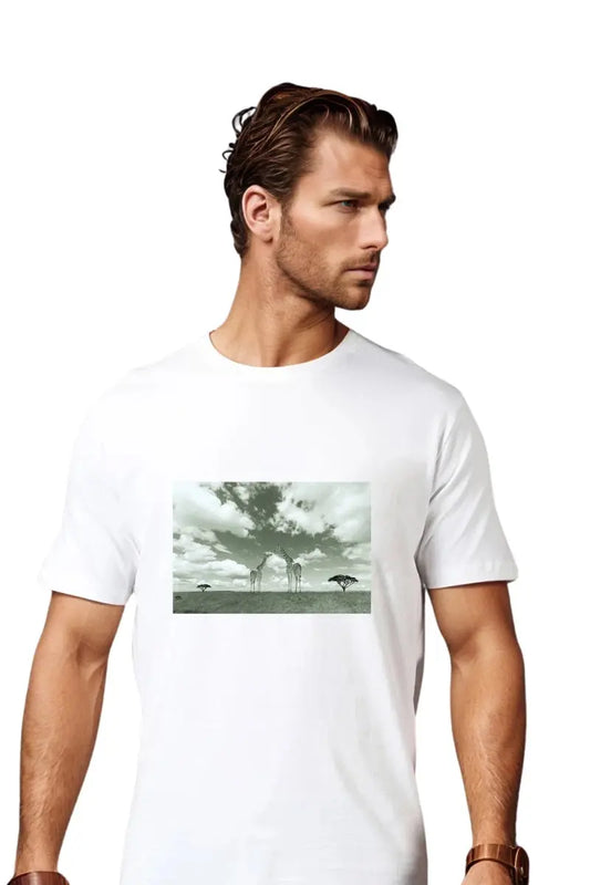 round neck t-shirt men