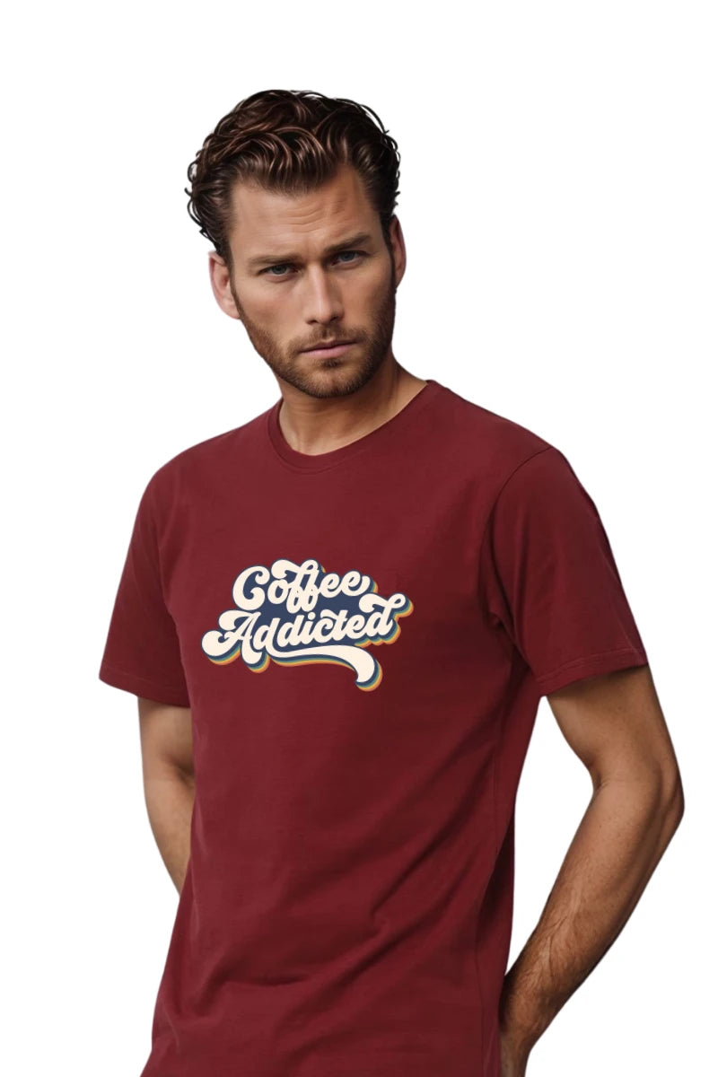 men’s printed polyester t-shirt