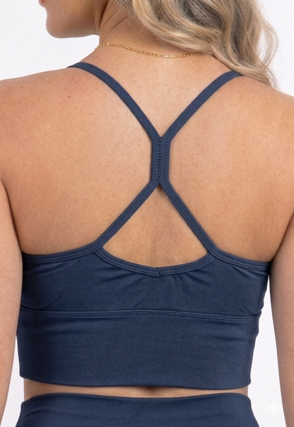Blueficus Womens Y Sting Back Sports Bra Polyester Lycra Gym Workout Bra