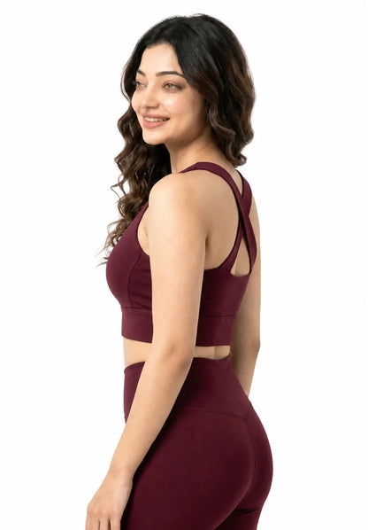 BlueFicus Cross Back Non-Padded Sports Bra Blueficus