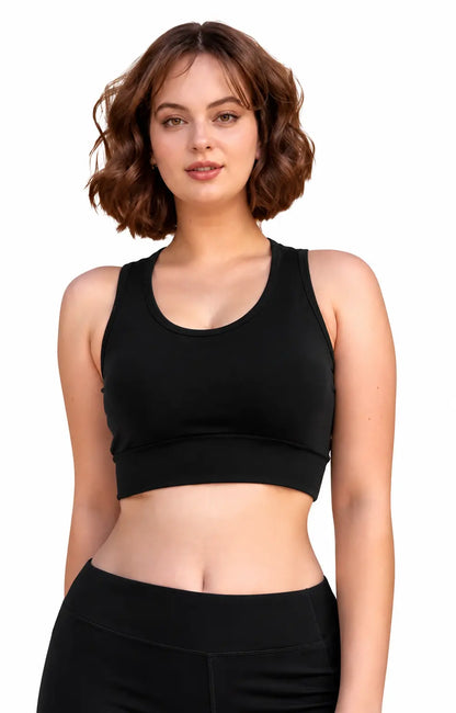 Blueficus Women's Non-Padded Wireless Sports Bra | Full Coverage Gym, Yoga & Daily Wear Activewear Blueficus