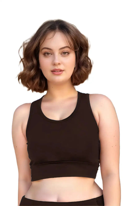 Women’s Seamless Sports Bra | Non-Padded, Wireless Full Coverage Bra for Daily Comfort, Gym & Yoga | Soft, Stretchable Activewear Blueficus