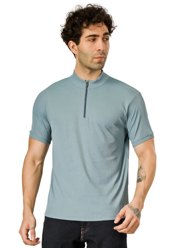 high neck t-shirt