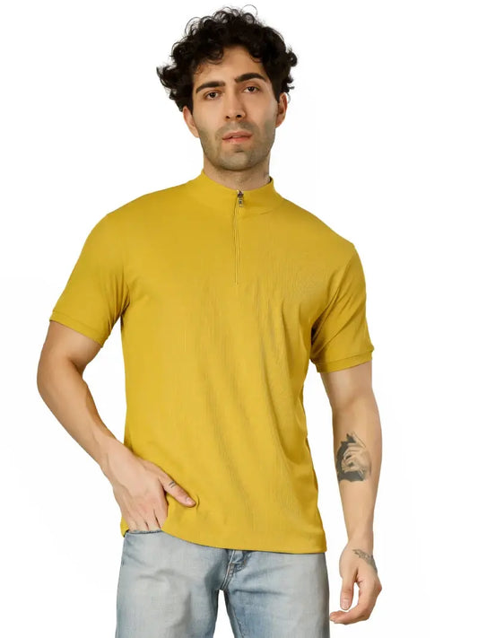high neck t-shirt