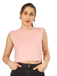 BlueFicus  Casual Sleeveless Solid Women Top