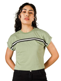 BlueFicus  Casual Roll Up Sleeves Solid Women  Top
