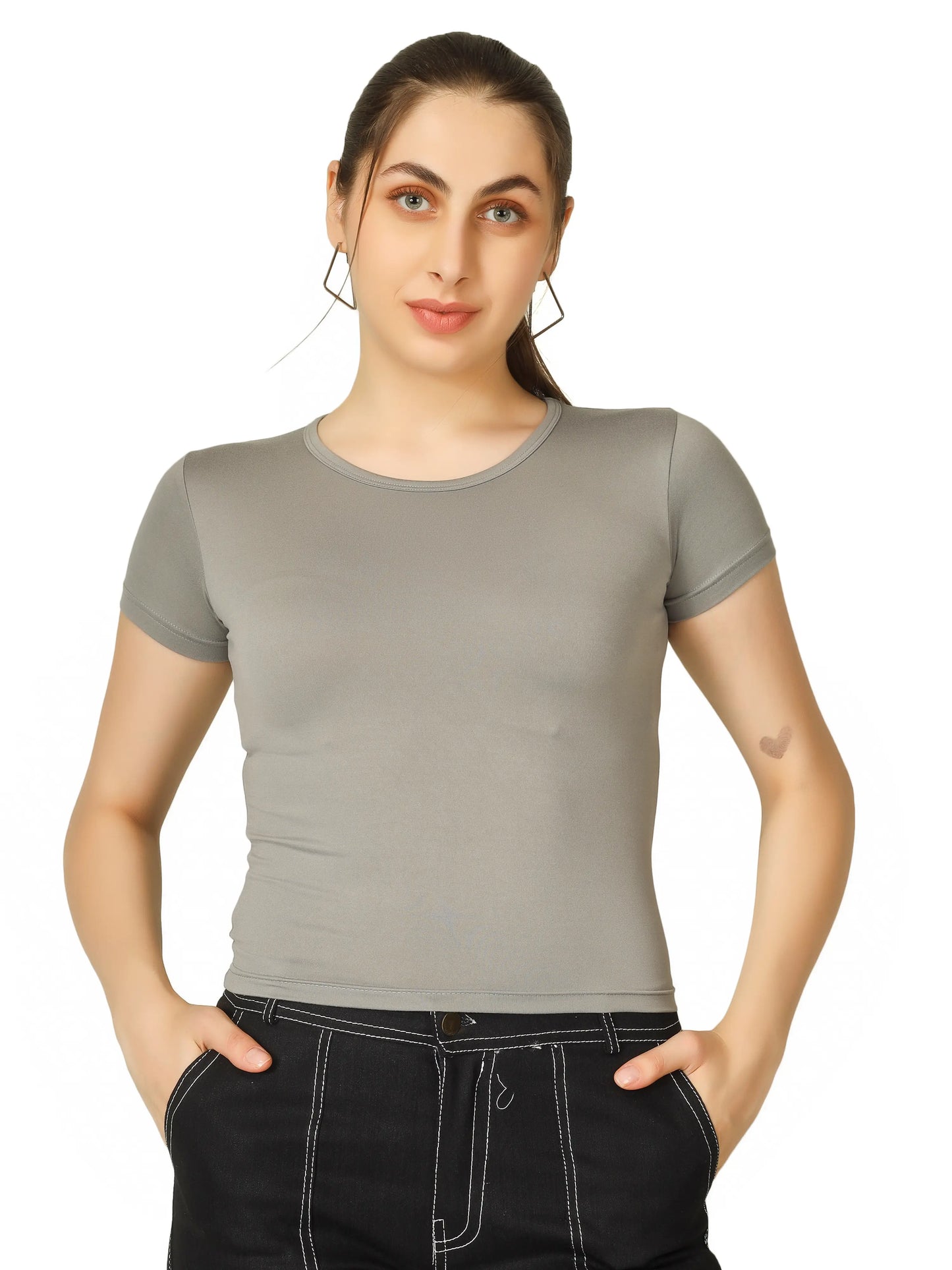 BlueFicus Casual Solid Women Top