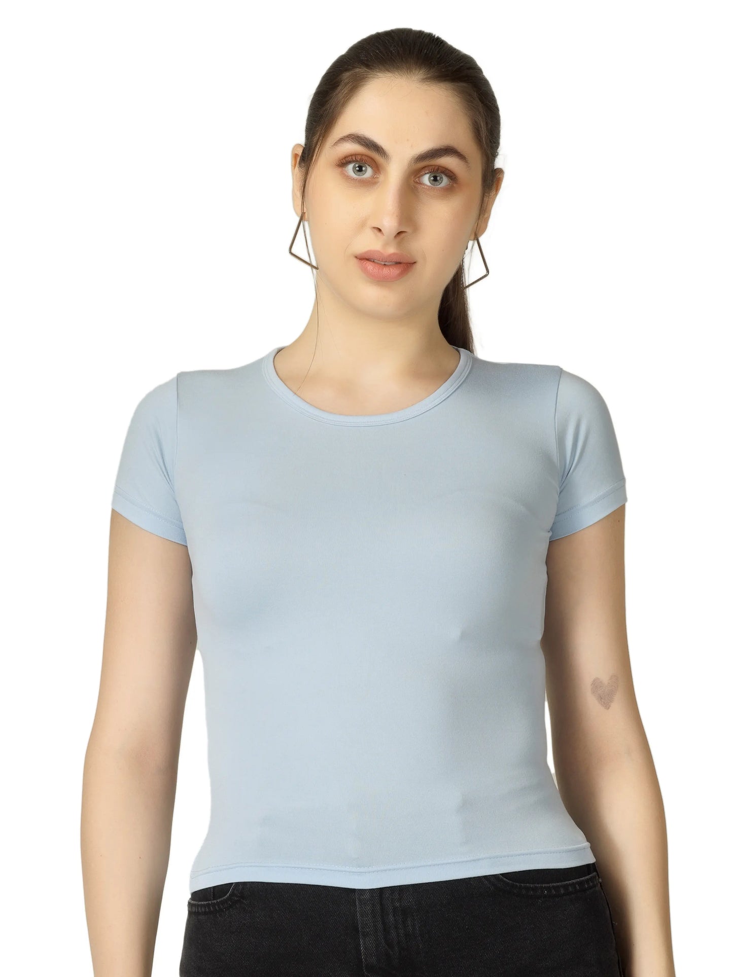 BlueFicus Casual Solid Women Top