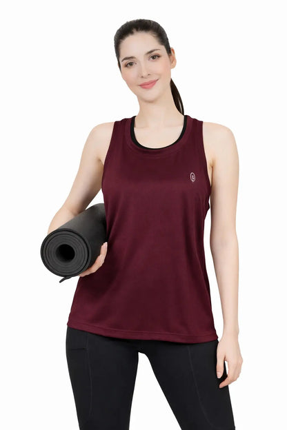 Women’s Cotton Tank Top – Breathable Sleeveless Vest for Workout, Yoga & Casual Wear Blueficus